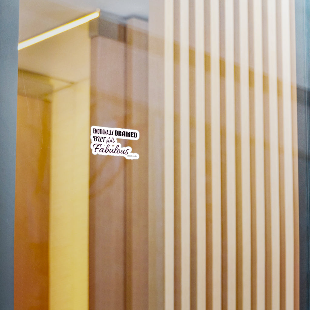 "Emotionally Drained" Frosting sticker