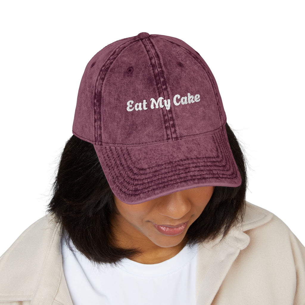 Eat My Cake Embroidery cap