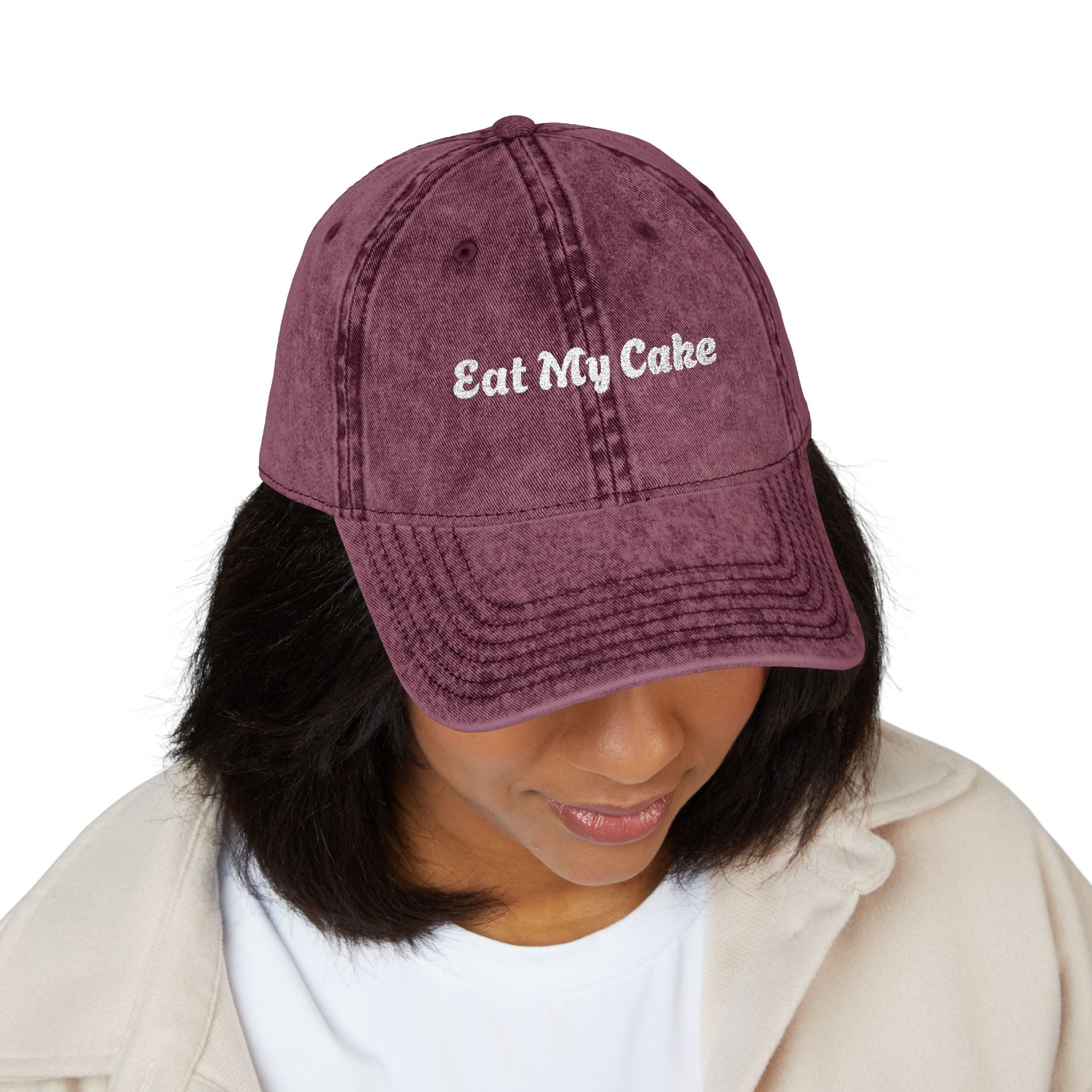 Eat My Cake Embroidery cap